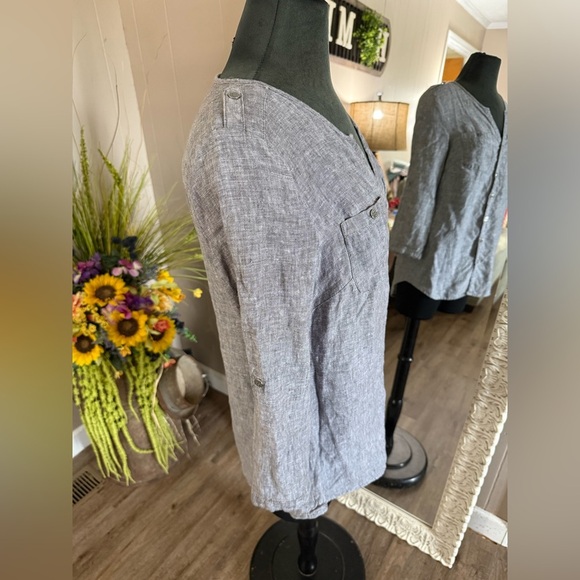 JM Collection • Linen Tunic - Picture 5 of 10